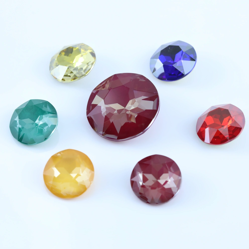 Royal Gem Series Sparkling Crystal stone Flower Pointed Back Sew On Rhinestones DIY Accessories For Bags Shoes Wedding Dress