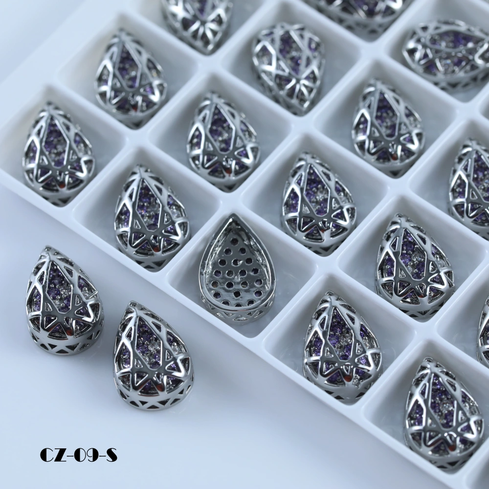 Drop Shaped Claw Rhinestones Drill Cube Series Sparkling Crystal For DIY Bags Shoes Wedding Dress Garmen Handmade Craft Supplies