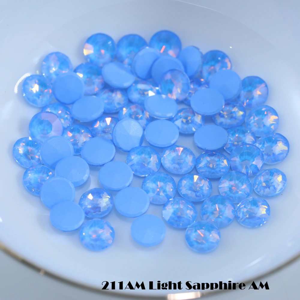 Round Flat Back Bevel Edge Plus Rhinestone Sparkling Crystal DIY Accessories Handcraft Supplies For Nail Art Bags Wedding Dress