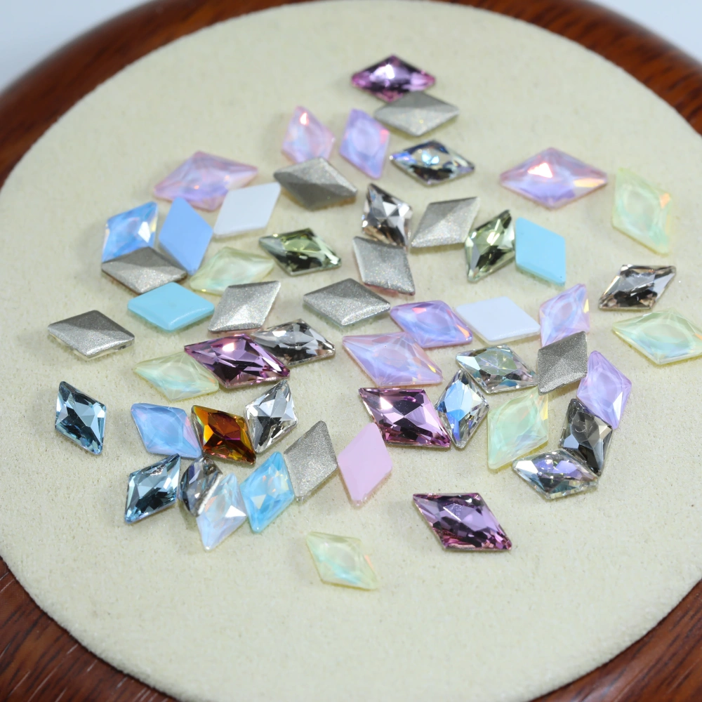 Rhombus Flat Back Bevel Edge Plus Series Rhinestones Shiny Crystal Nail Art Bags Wedding Dress DIY Handcraft Decoration Supplies