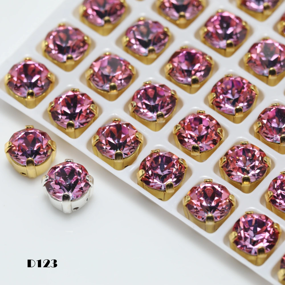 Shiny Crystal Peach Apricot Bloom Series Xirius Chaton Pointed Back Claw Rhinestones For DIY Bags Shoes Wedding Dress  Supplies
