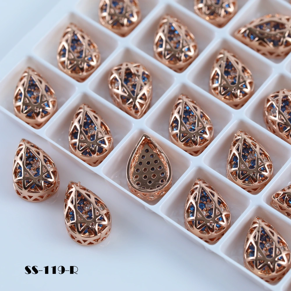 Drop Shaped Claw Rhinestones Drill Cube Series Sparkling Crystal For DIY Bags Shoes Wedding Dress Garmen Handmade Craft Supplies