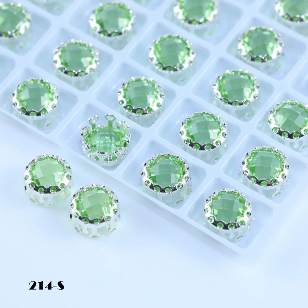 Double Mesh Prong Crystal Shiny Round Bird Nest Claw Rhinestones Beads For Bags Shoes Garment DressDIY Craft Decor Accessories