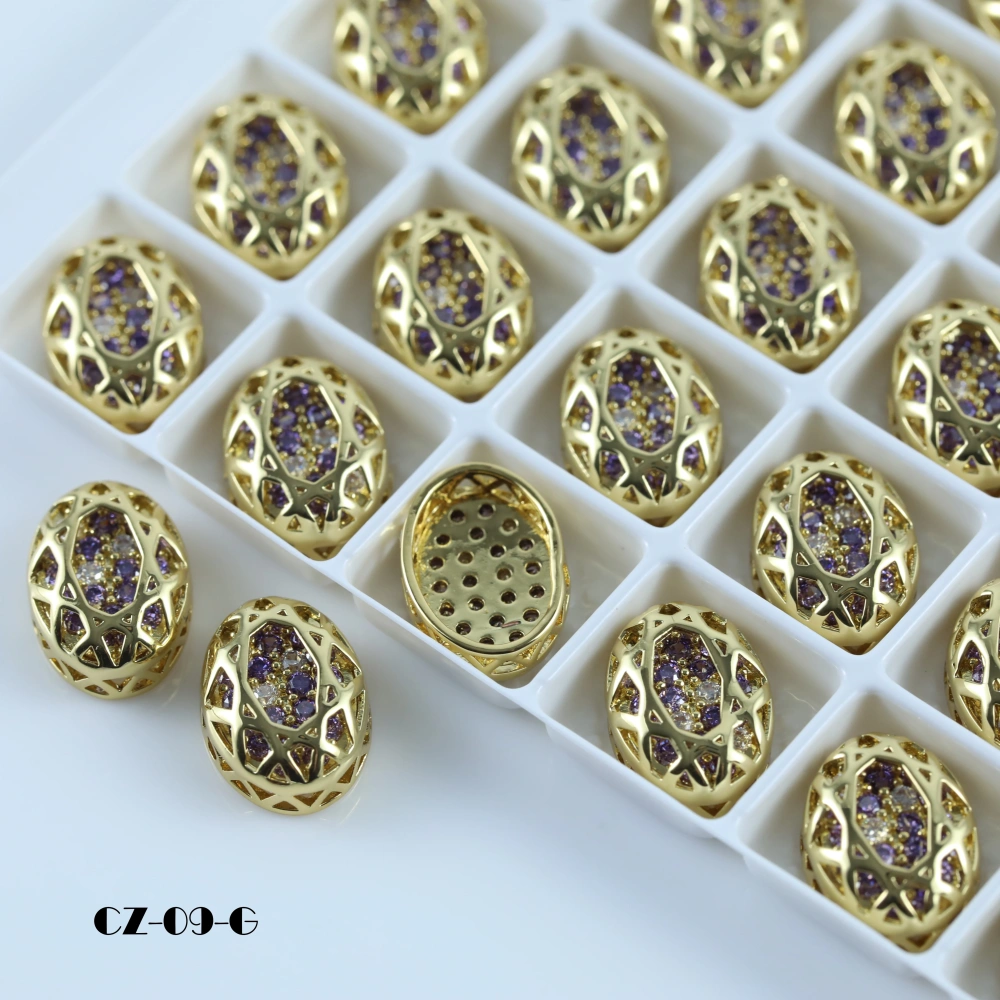 Sparkling Crystal Cube Series Oval Claw Rhinestones Drill DIY Accessories For Bags Shoes Wedding Dress Handmade Craft Supplies