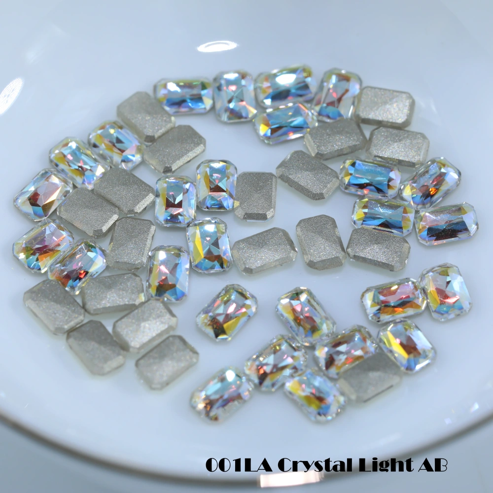 Shiny Crystal Fancy Stones Cushion Octagon Flat Back Bevel Edge Plus Rhinestones For Nail Art Bags Wedding Dress DIY Handcraft