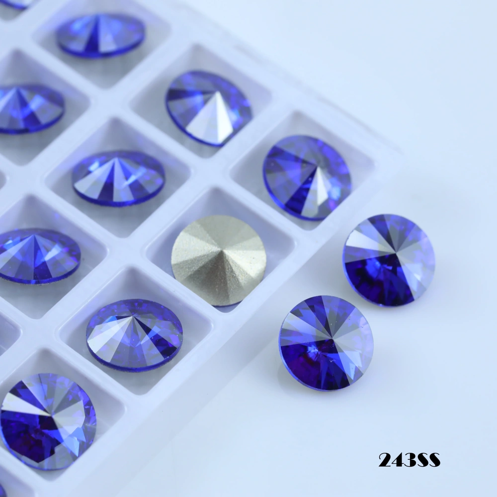 Rivoli Pointed Back Fancy Stones Sew-on Bright Crystal Royal Gem Series Rhinestones Bags Shoes Wedding Dress DIY Craft Supplies