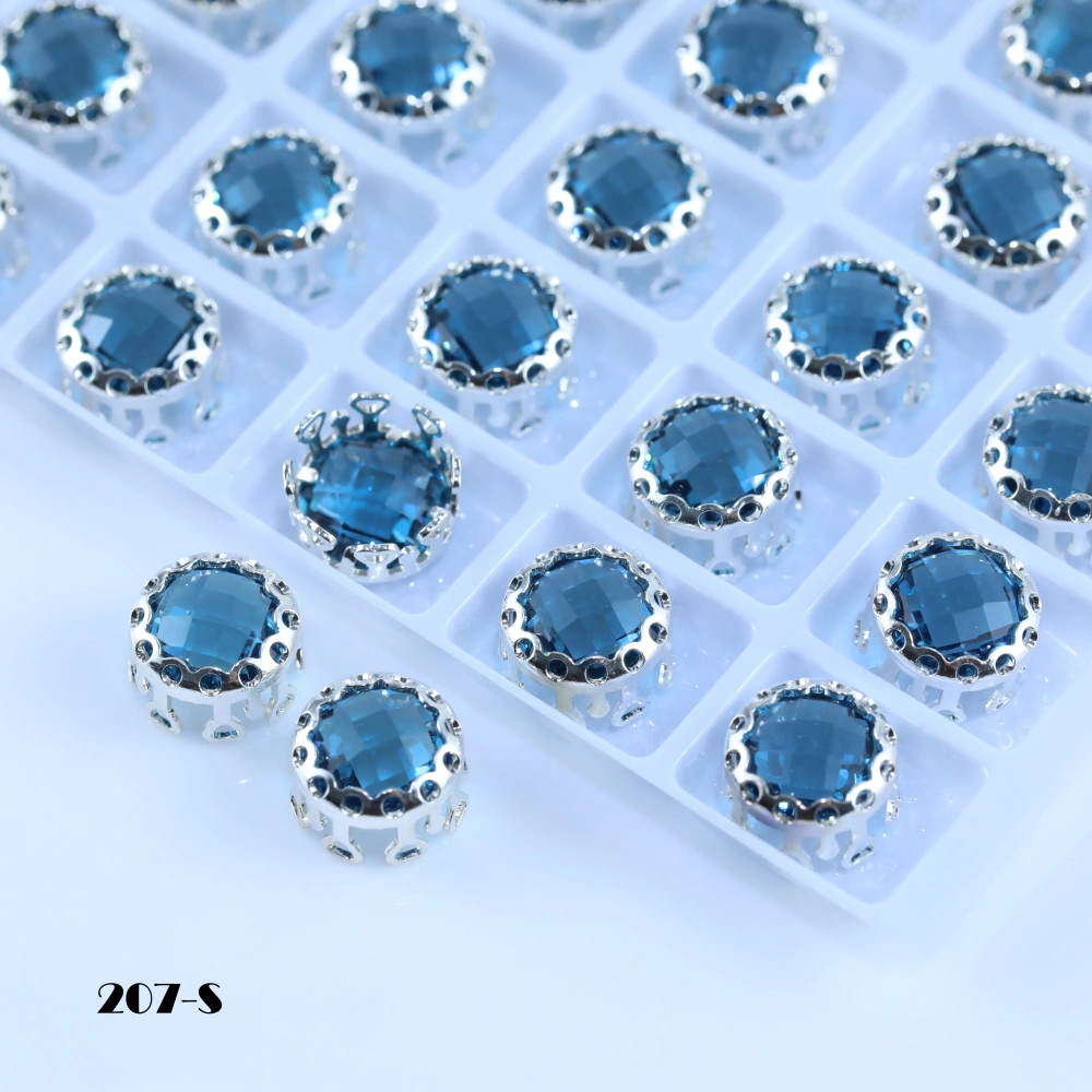 Double Mesh Prong Crystal Shiny Round Bird Nest Claw Rhinestones Beads For Bags Shoes Garment DressDIY Craft Decor Accessories