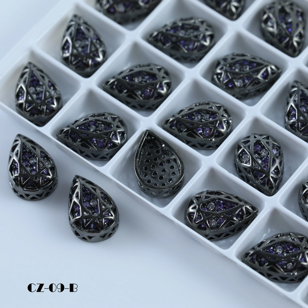 Drop Shaped Claw Rhinestones Drill Cube Series Sparkling Crystal For DIY Bags Shoes Wedding Dress Garmen Handmade Craft Supplies