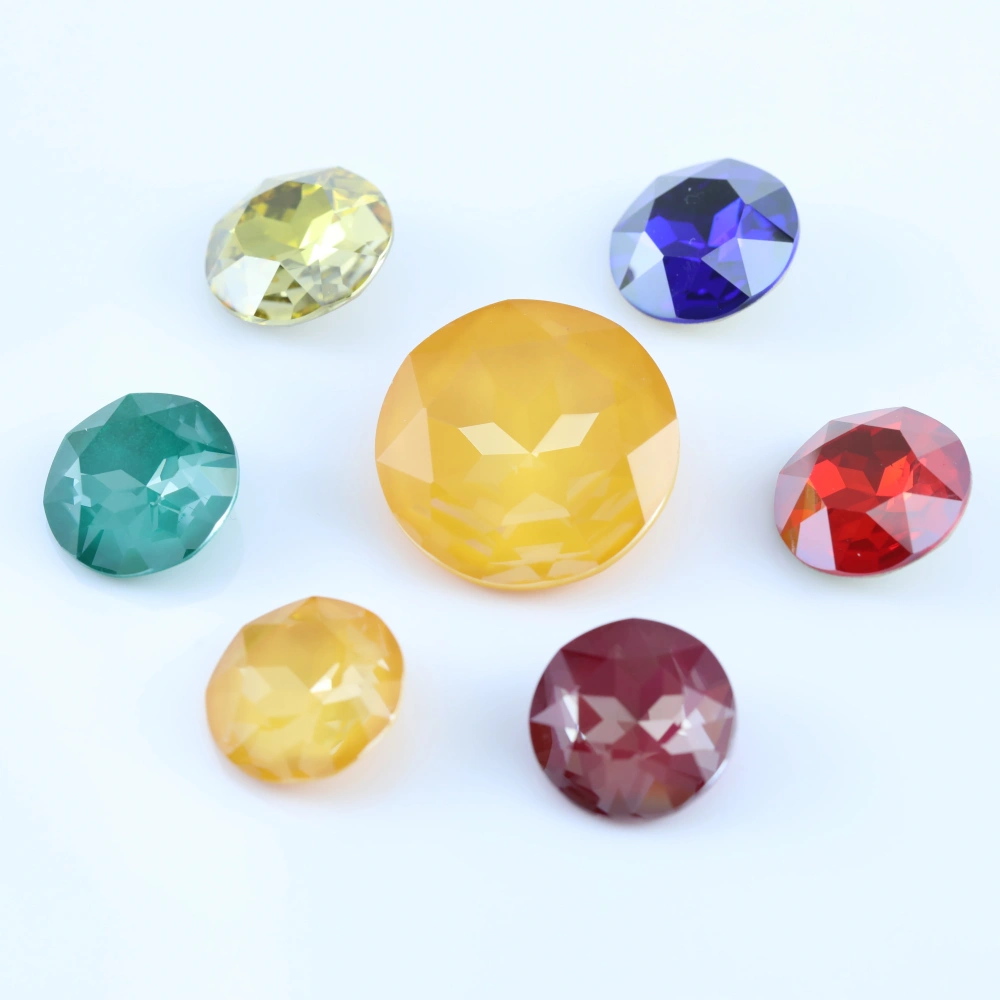 Royal Gem Series Sparkling Crystal stone Flower Pointed Back Sew On Rhinestones DIY Accessories For Bags Shoes Wedding Dress