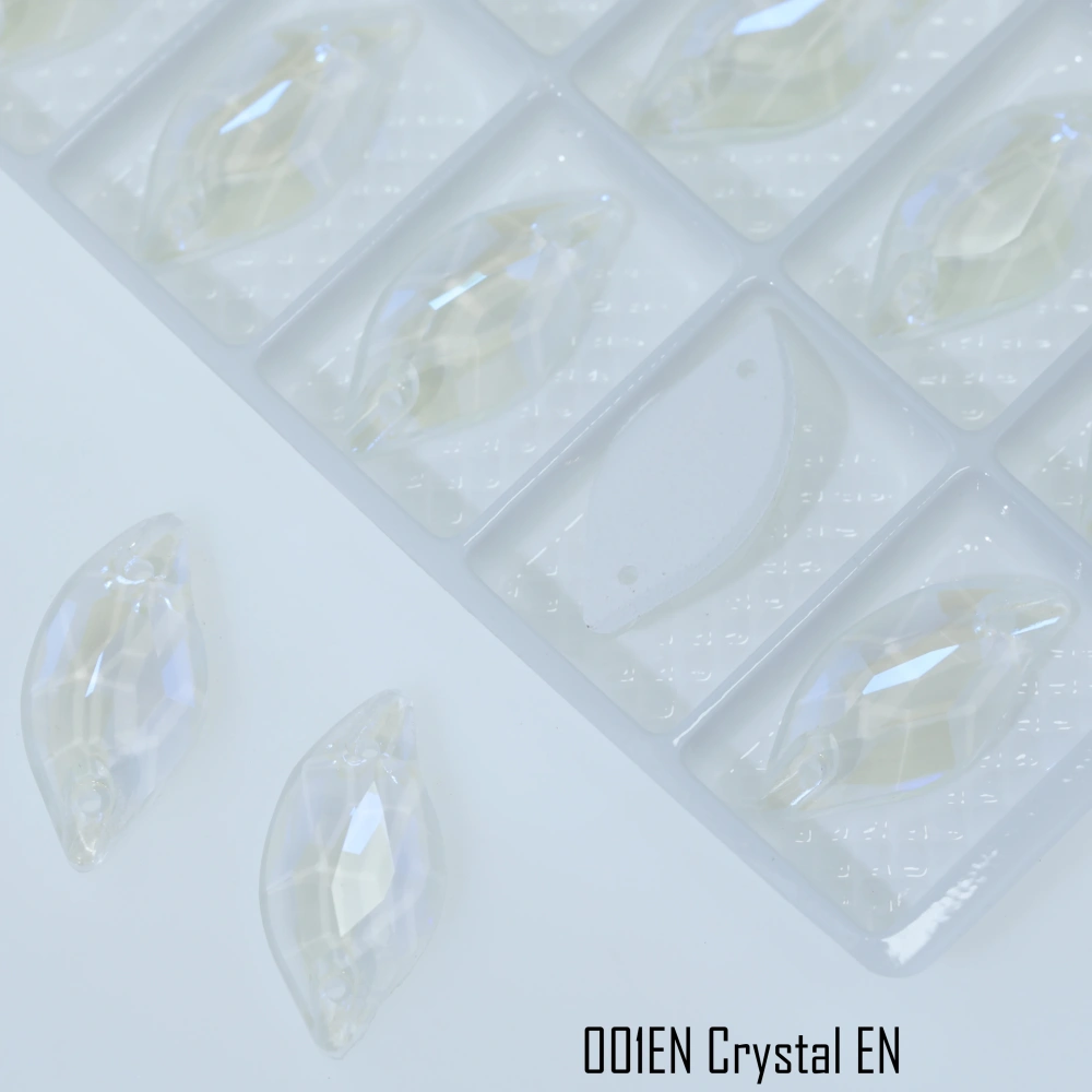 Diamond Leaf  Sew-on Stone AM EN Series Luminous Crystal Rhinestones DIY Craft Accessories For Shoes Bags Wedding Dress Clothing