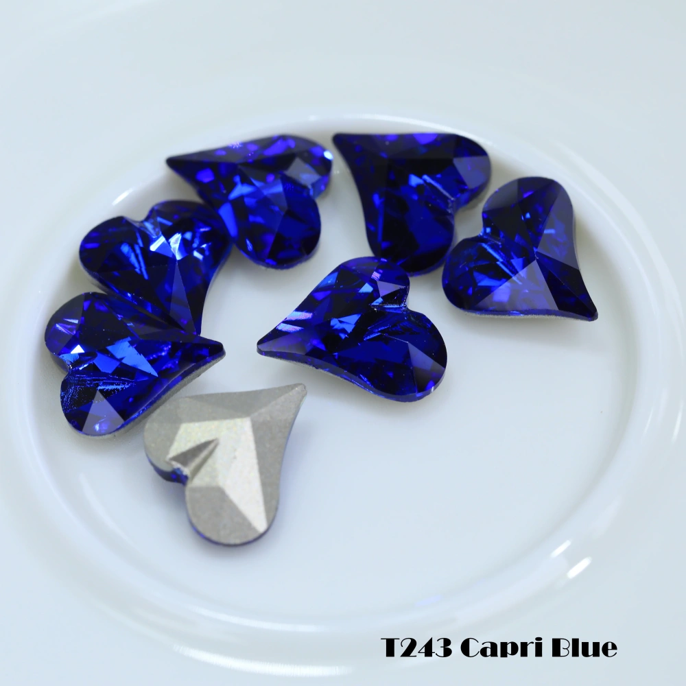 Shiny  Crystal Pro Series Normal Color Sweet Heart Point Back Rhinestones Fancy Stones For Bags Shoes Wedding Dress DIY Supplies