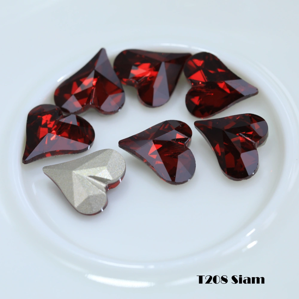 Shiny  Crystal Pro Series Normal Color Sweet Heart Point Back Rhinestones Fancy Stones For Bags Shoes Wedding Dress DIY Supplies