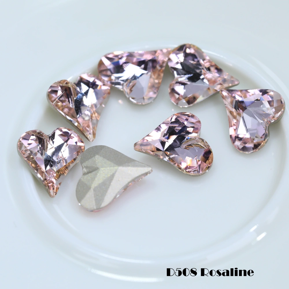 Shiny  Crystal Pro Series Normal Color Sweet Heart Point Back Rhinestones Fancy Stones For Bags Shoes Wedding Dress DIY Supplies