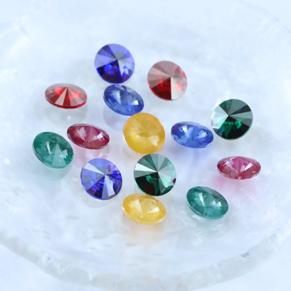 Rivoli Pointed Back Fancy Stones Sew-on Bright Crystal Royal Gem Series Rhinestones Bags Shoes Wedding Dress DIY Craft Supplies