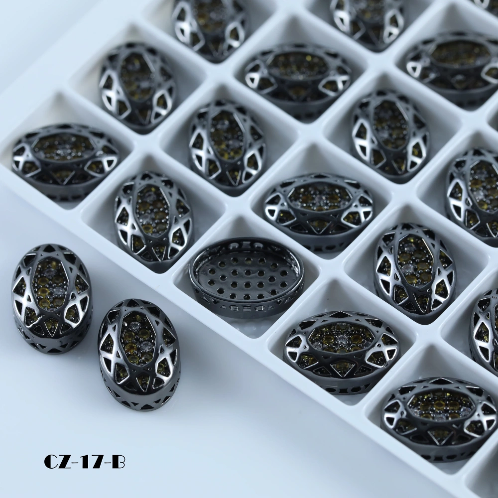Sparkling Crystal Cube Series Oval Claw Rhinestones Drill DIY Accessories For Bags Shoes Wedding Dress Handmade Craft Supplies