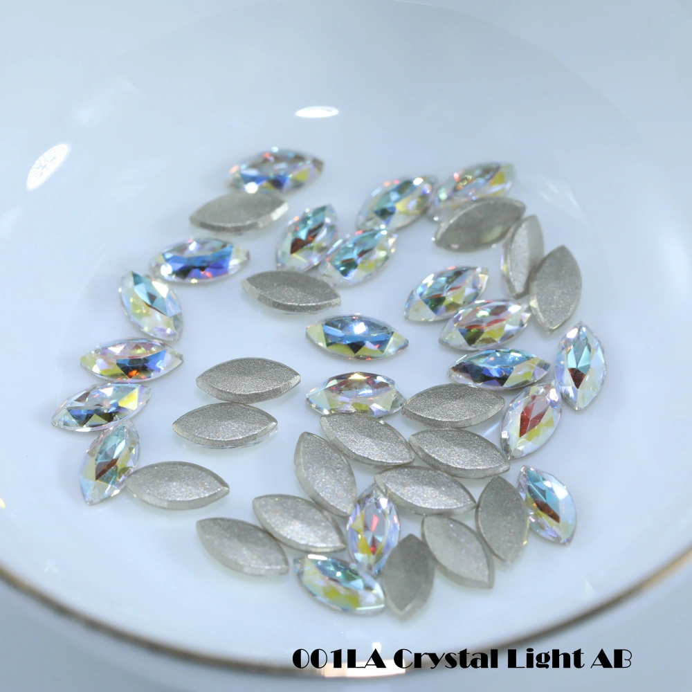 Nevette Flat Back Bevel Edge Plus Rhinestones Shiny Crystal Fancy Stones DIY Handcraft Supplies For Nail Art Bags Wedding Dress
