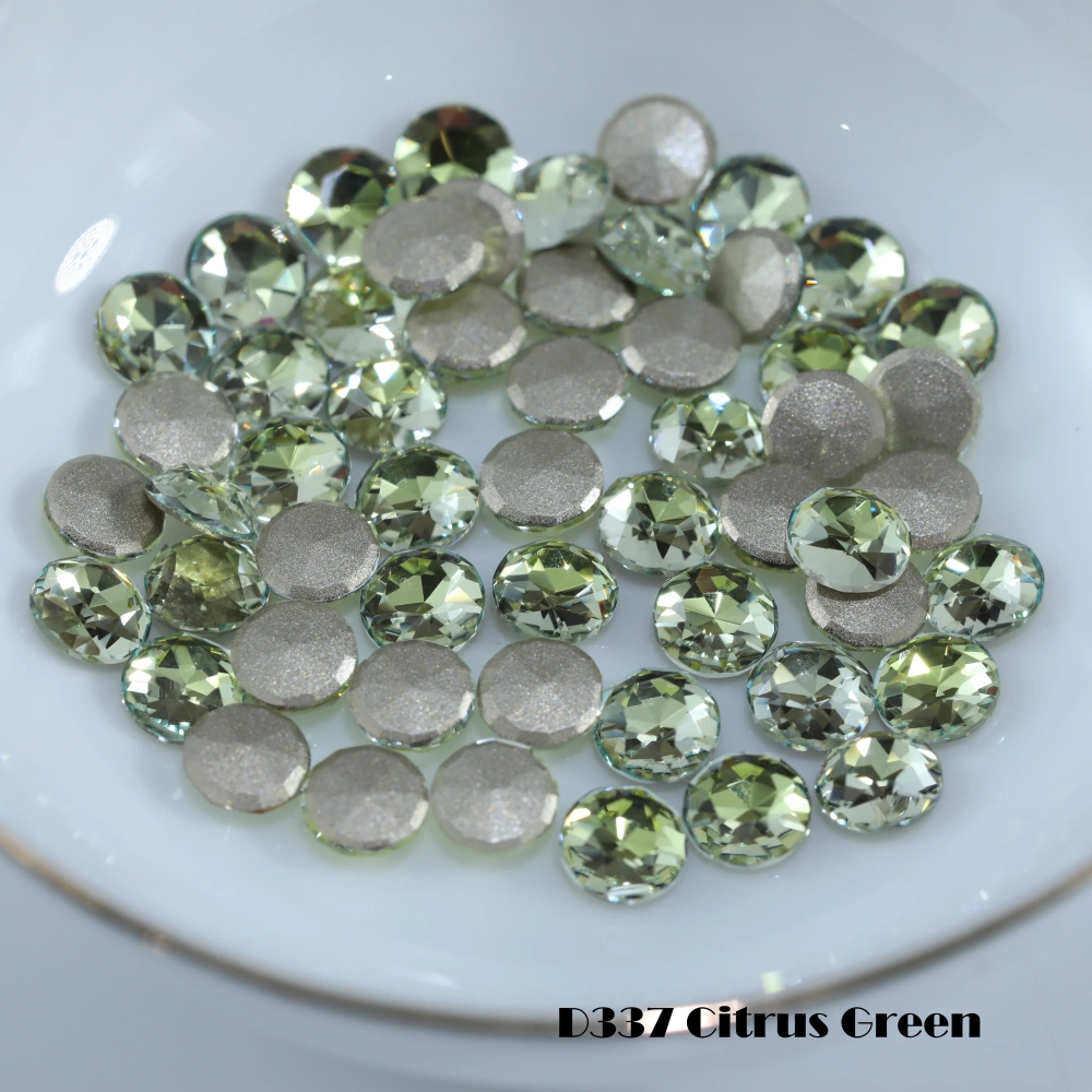 Round Flat Back Bevel Edge Plus Rhinestone Sparkling Crystal DIY Accessories Handcraft Supplies For Nail Art Bags Wedding Dress