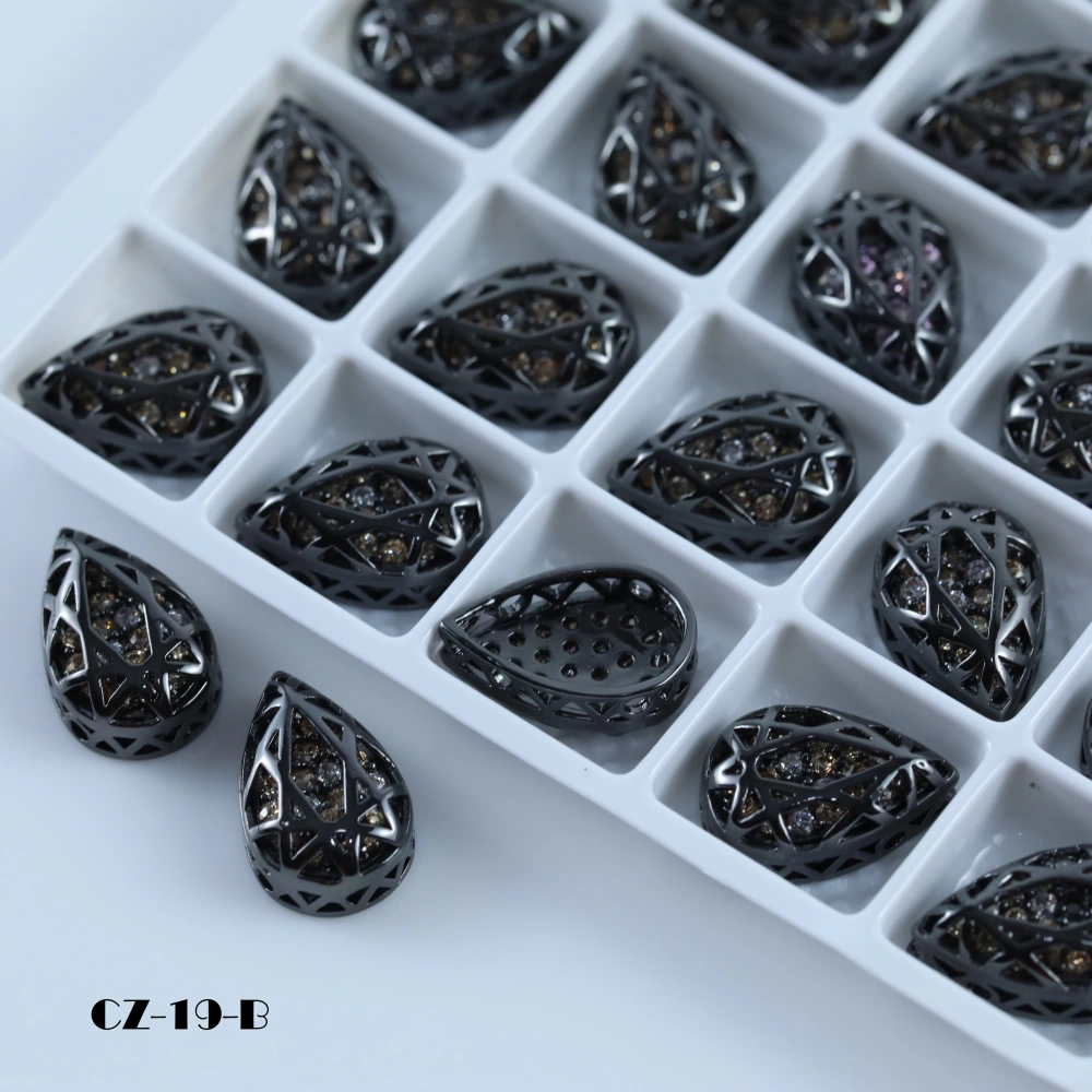 Drop Shaped Claw Rhinestones Drill Cube Series Sparkling Crystal For DIY Bags Shoes Wedding Dress Garmen Handmade Craft Supplies