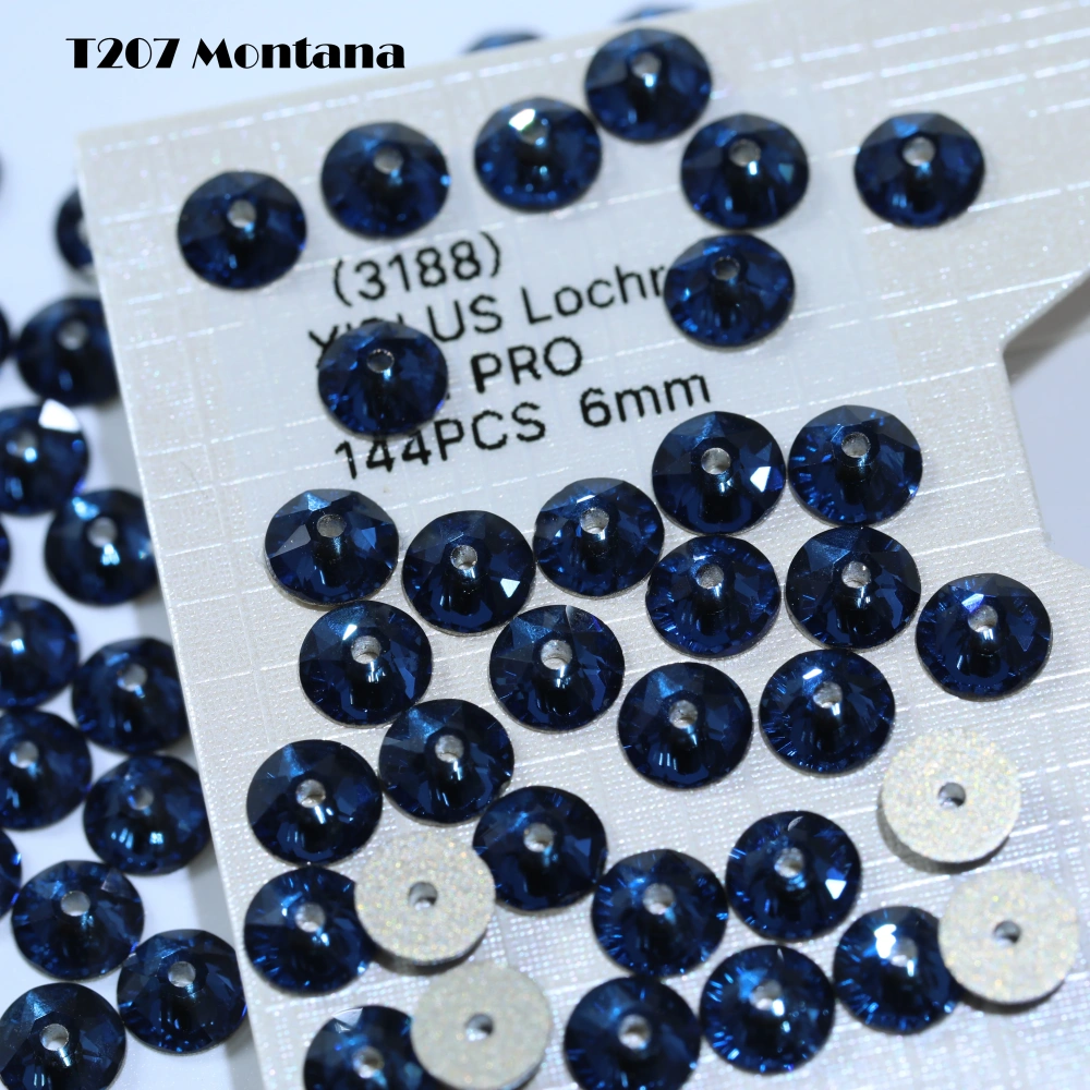 2088 XIRIUS Lochrose not Hotfix Rhinestones 1440Pcs Glass Crystal Normal Color Sewing Shiny Sew-on Stone Cloth DIY Wedding Dress