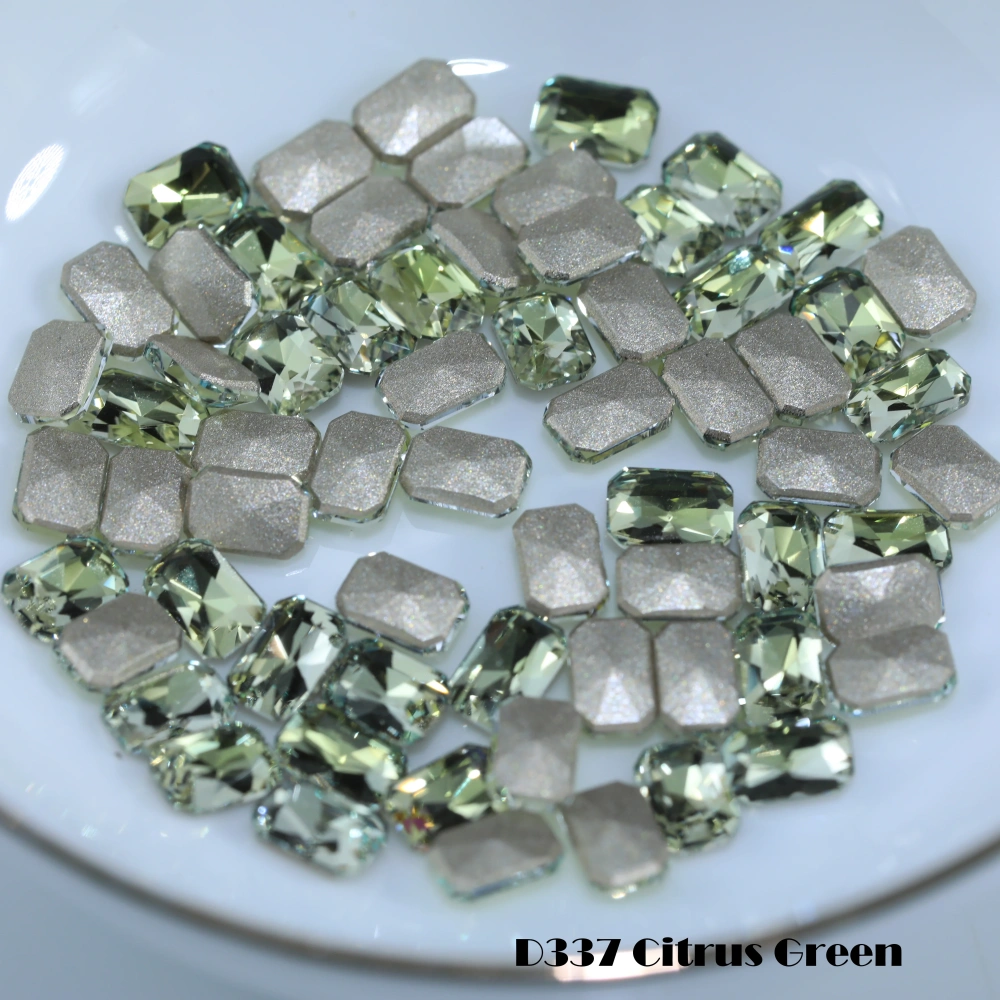 Shiny Crystal Fancy Stones Cushion Octagon Flat Back Bevel Edge Plus Rhinestones For Nail Art Bags Wedding Dress DIY Handcraft