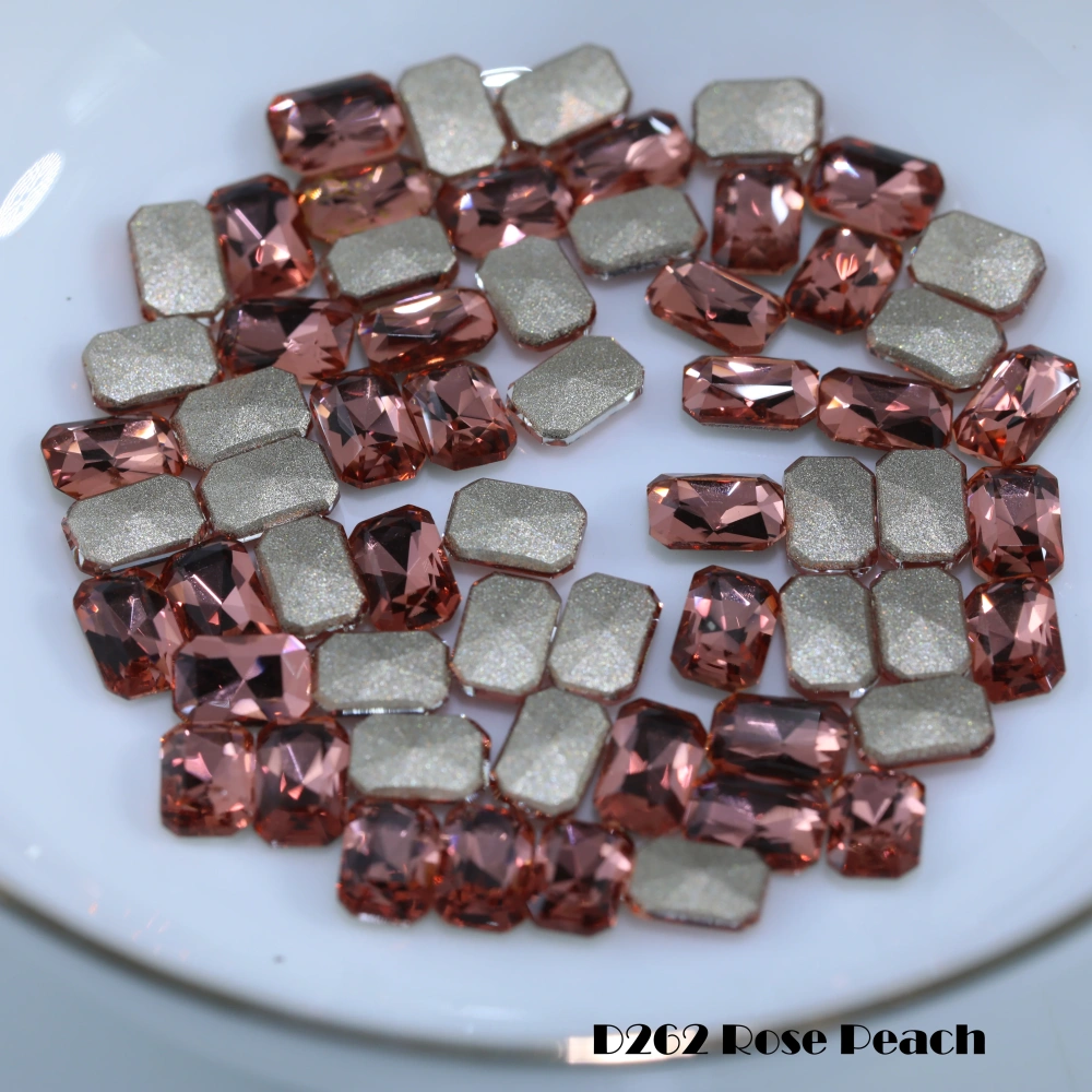 Shiny Crystal Fancy Stones Cushion Octagon Flat Back Bevel Edge Plus Rhinestones For Nail Art Bags Wedding Dress DIY Handcraft