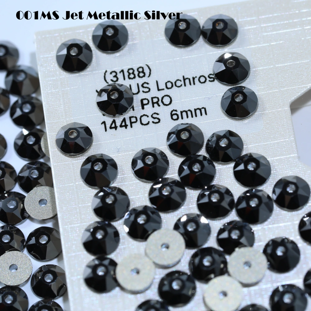 2088 XIRIUS Lochrose not Hotfix Rhinestones 1440Pcs Glass Crystal Normal Color Sewing Shiny Sew-on Stone Cloth DIY Wedding Dress