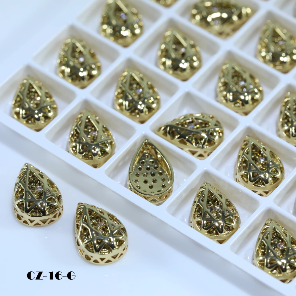 Drop Shaped Claw Rhinestones Drill Cube Series Sparkling Crystal For DIY Bags Shoes Wedding Dress Garmen Handmade Craft Supplies