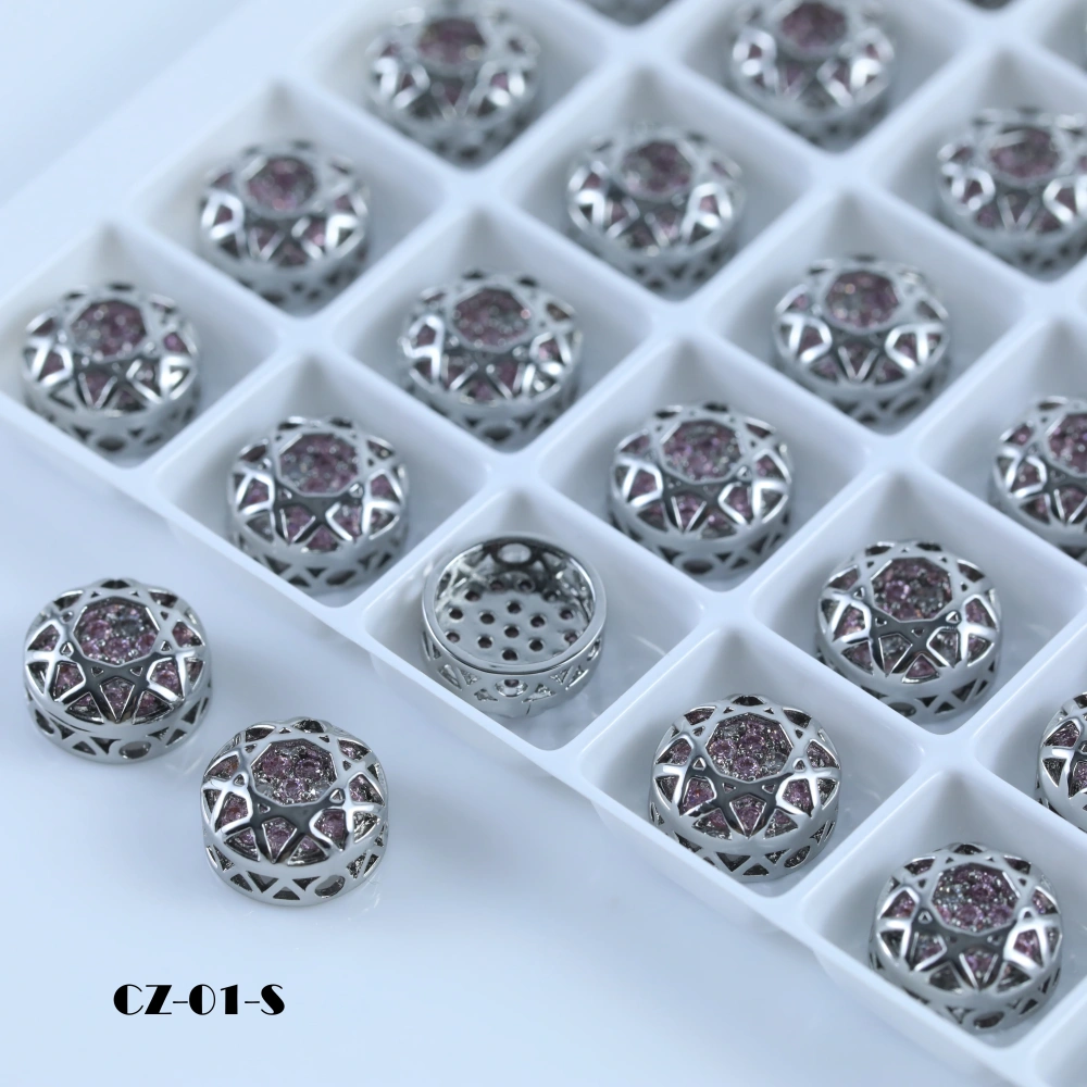 Shiny Crystal Round Claw Rhinestones Drill Cube Series For DIY Jewelry Making Accessories Bags Shoes Wedding Dress Decoration