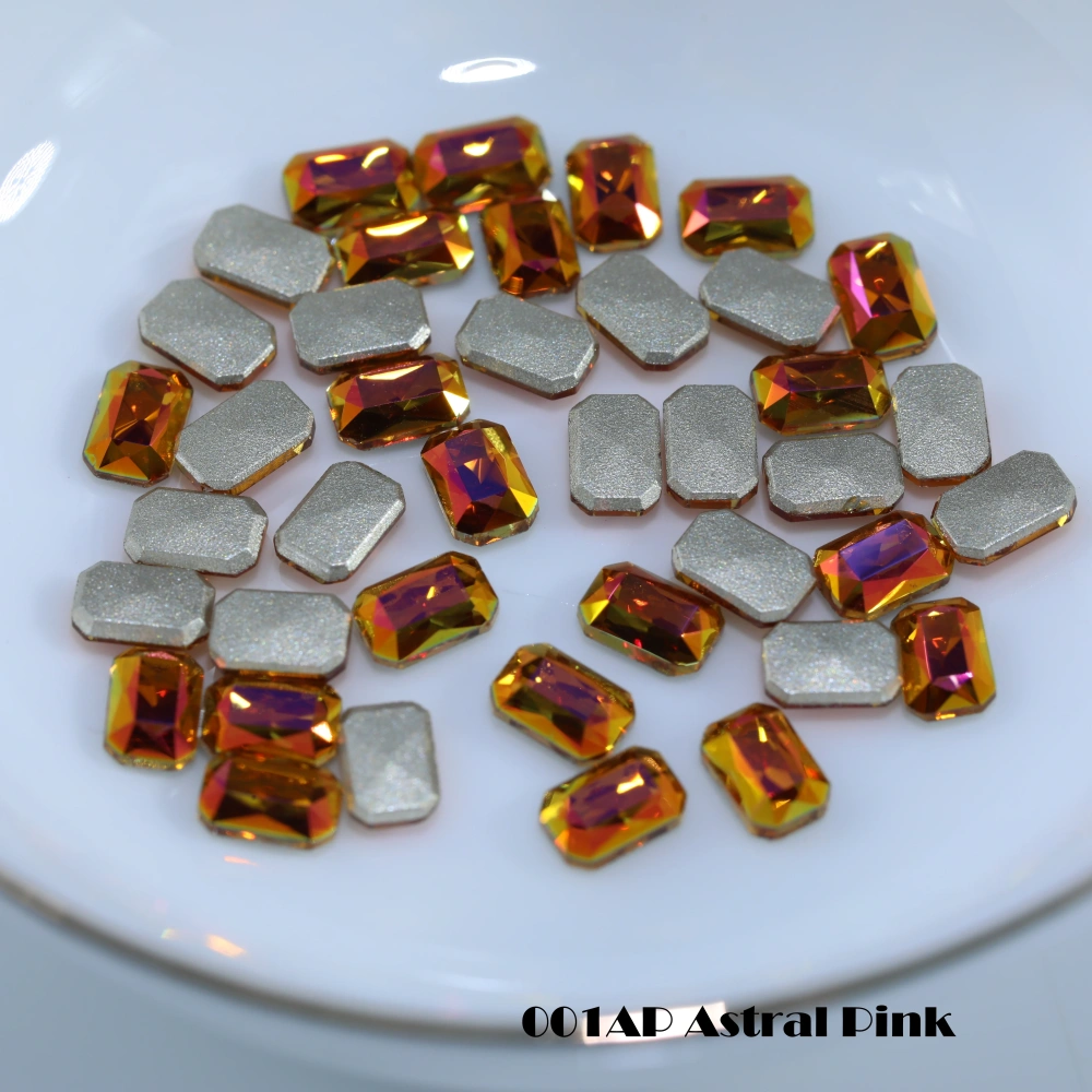 Shiny Crystal Fancy Stones Cushion Octagon Flat Back Bevel Edge Plus Rhinestones For Nail Art Bags Wedding Dress DIY Handcraft