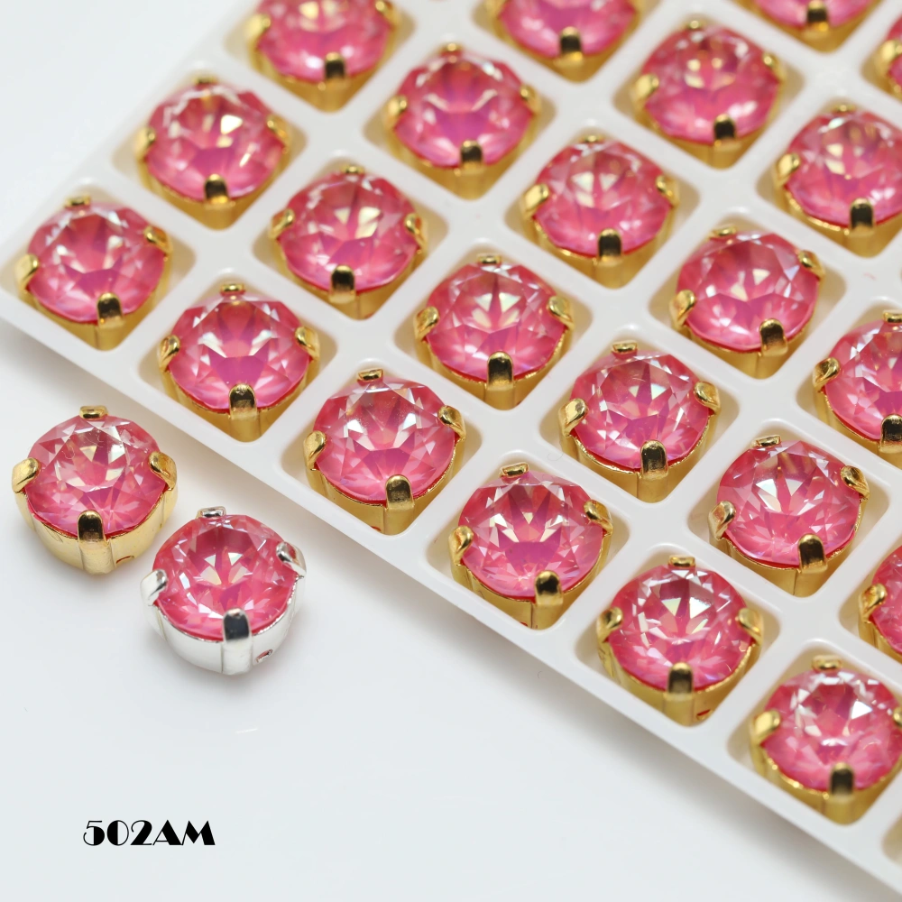 Shiny Crystal Peach Apricot Bloom Series Xirius Chaton Pointed Back Claw Rhinestones For DIY Bags Shoes Wedding Dress  Supplies