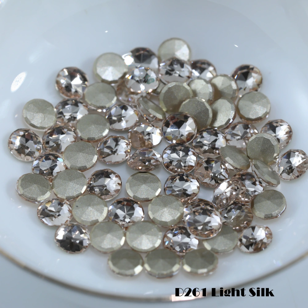 Round Flat Back Bevel Edge Plus Rhinestone Sparkling Crystal DIY Accessories Handcraft Supplies For Nail Art Bags Wedding Dress