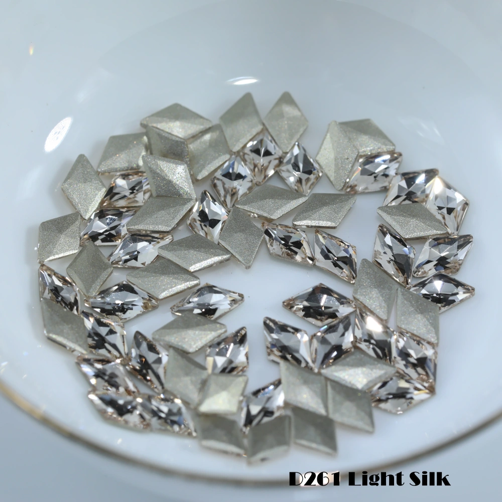 Rhombus Flat Back Bevel Edge Plus Series Rhinestones Shiny Crystal Nail Art Bags Wedding Dress DIY Handcraft Decoration Supplies