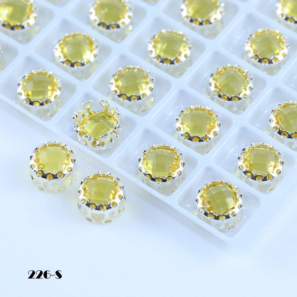 Double Mesh Prong Crystal Shiny Round Bird Nest Claw Rhinestones Beads For Bags Shoes Garment DressDIY Craft Decor Accessories