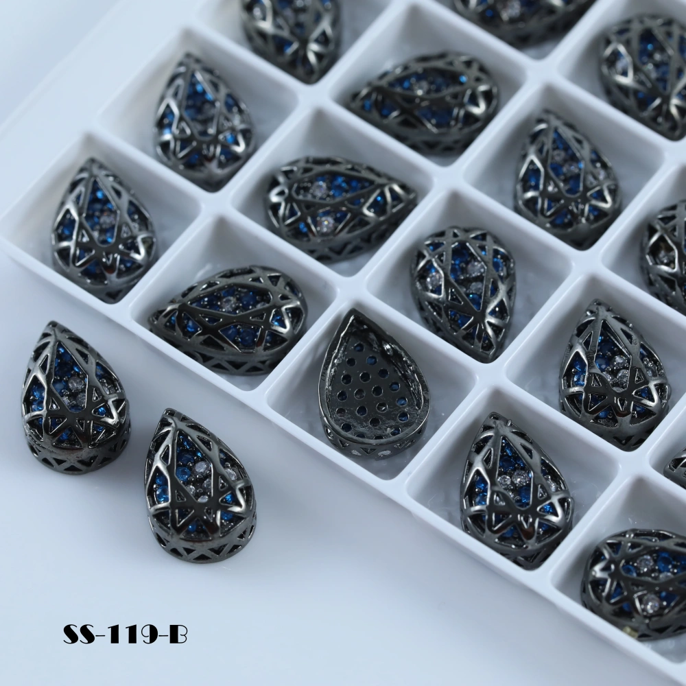 Drop Shaped Claw Rhinestones Drill Cube Series Sparkling Crystal For DIY Bags Shoes Wedding Dress Garmen Handmade Craft Supplies