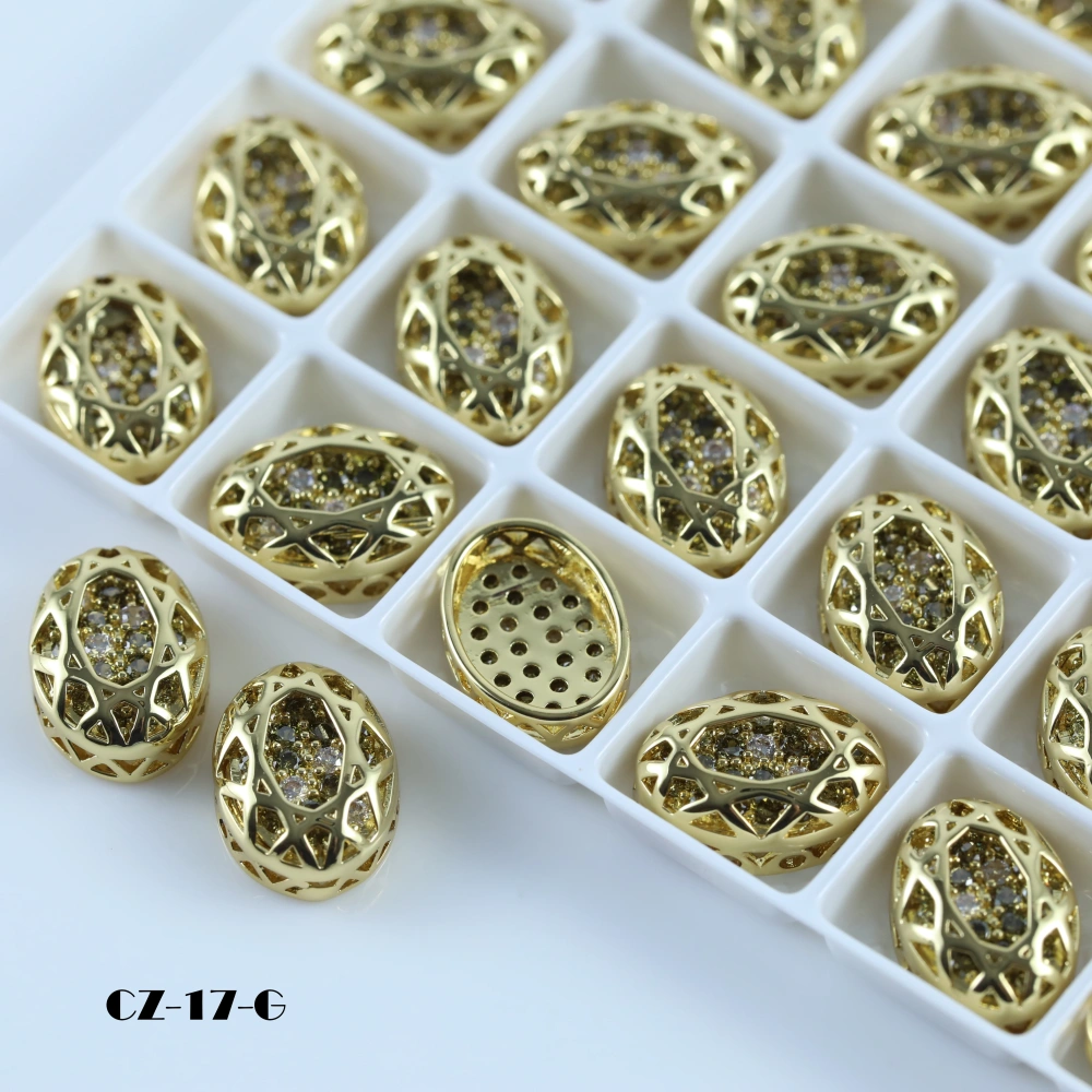 Sparkling Crystal Cube Series Oval Claw Rhinestones Drill DIY Accessories For Bags Shoes Wedding Dress Handmade Craft Supplies
