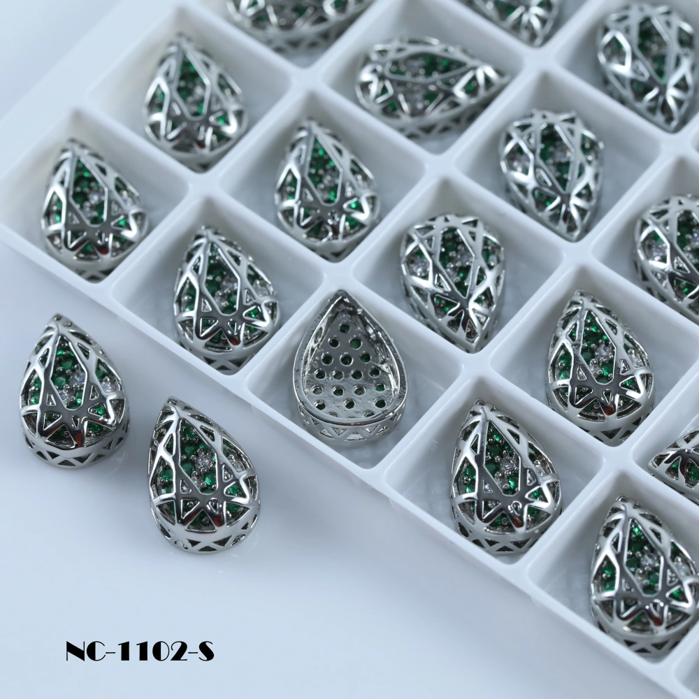 Drop Shaped Claw Rhinestones Drill Cube Series Sparkling Crystal For DIY Bags Shoes Wedding Dress Garmen Handmade Craft Supplies
