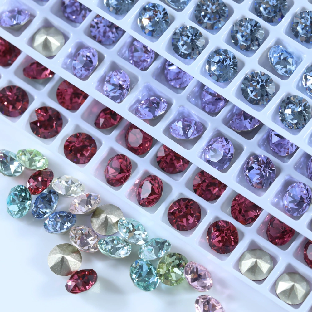 Pointed Bottom PRO Sew-on Rhinestones Shiny Crystal Beads DIY Accessories Bags Shoes Garment Dress Phone Case Craft Decoration