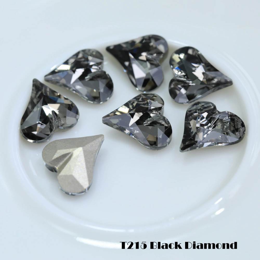 Shiny  Crystal Pro Series Normal Color Sweet Heart Point Back Rhinestones Fancy Stones For Bags Shoes Wedding Dress DIY Supplies