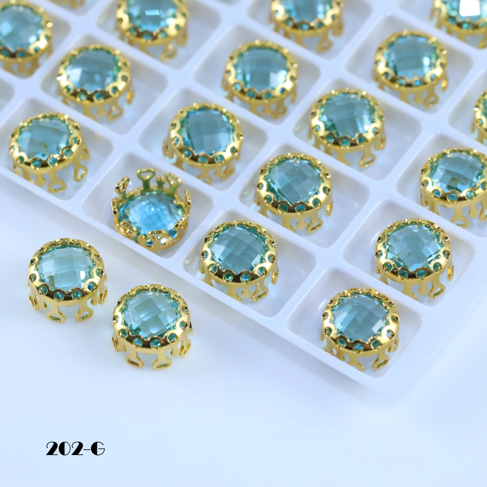 Shiny Round Bird Nest Claw Rhinestones Double Mesh Prong Crystal Beads DIY Craft Decor Accessories For Bags Shoes Garment Dress