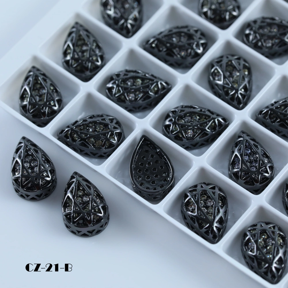 Drop Shaped Claw Rhinestones Drill Cube Series Sparkling Crystal For DIY Bags Shoes Wedding Dress Garmen Handmade Craft Supplies