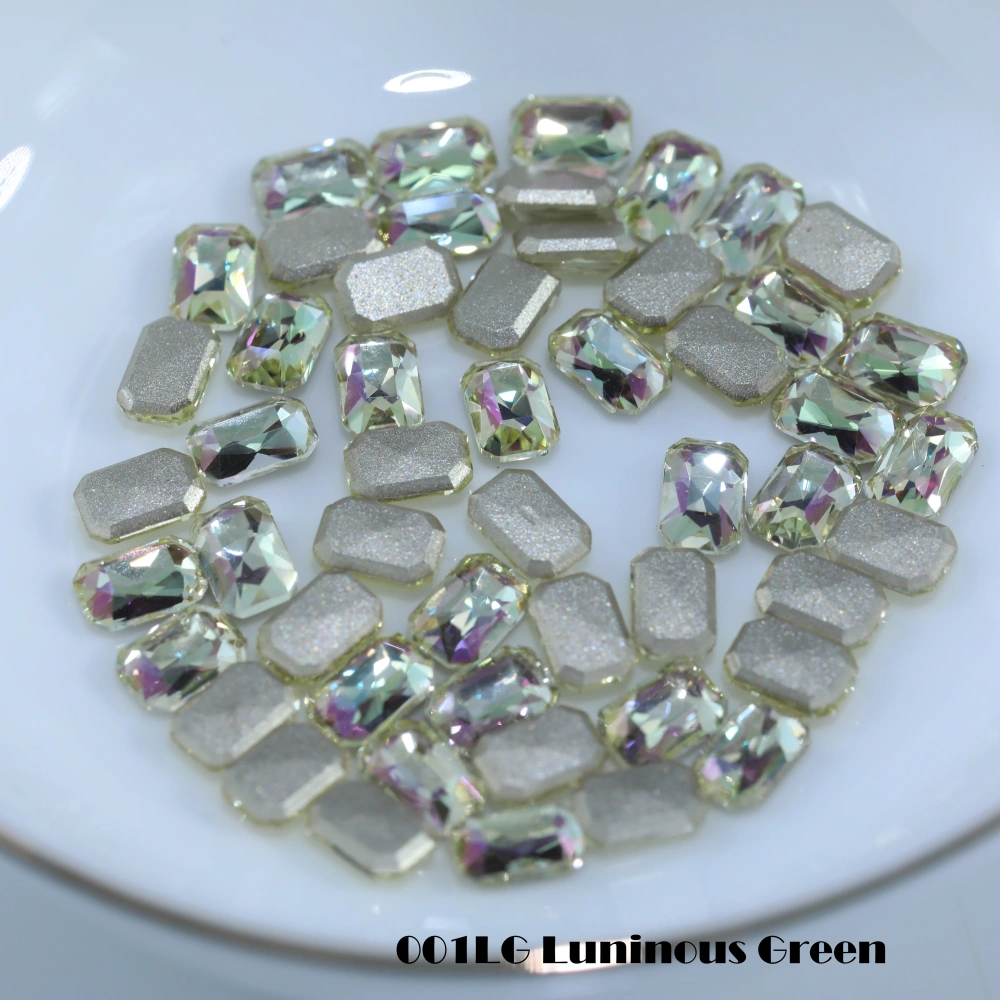 Shiny Crystal Fancy Stones Cushion Octagon Flat Back Bevel Edge Plus Rhinestones For Nail Art Bags Wedding Dress DIY Handcraft