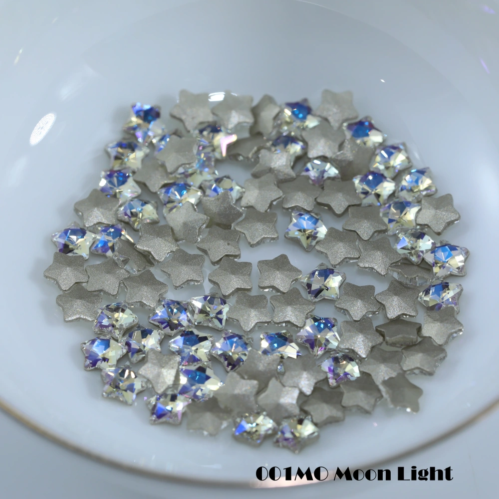 Shiny Crystal Stone Star Flat Back Bevel Edge Plus Rhinestones For Nail Art Bag Wedding Dress DIY Accessories Handcraft Supplies