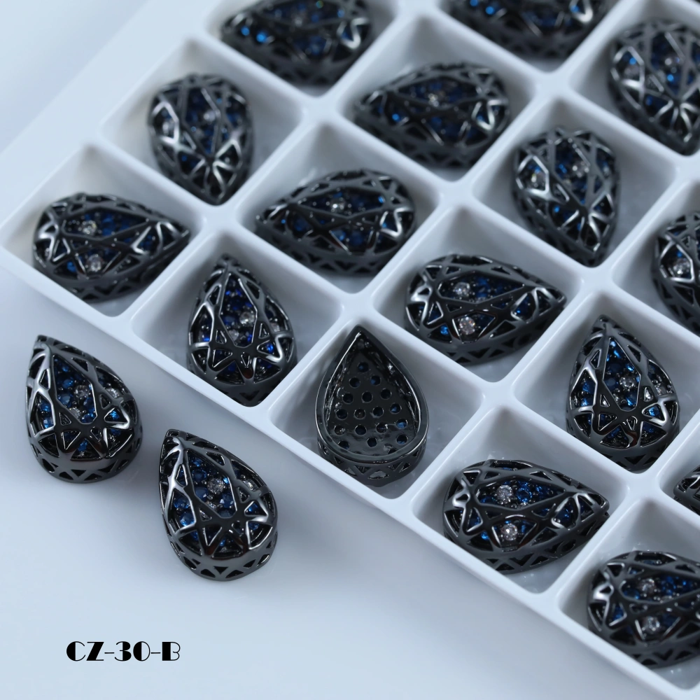 Drop Shaped Claw Rhinestones Drill Cube Series Sparkling Crystal For DIY Bags Shoes Wedding Dress Garmen Handmade Craft Supplies