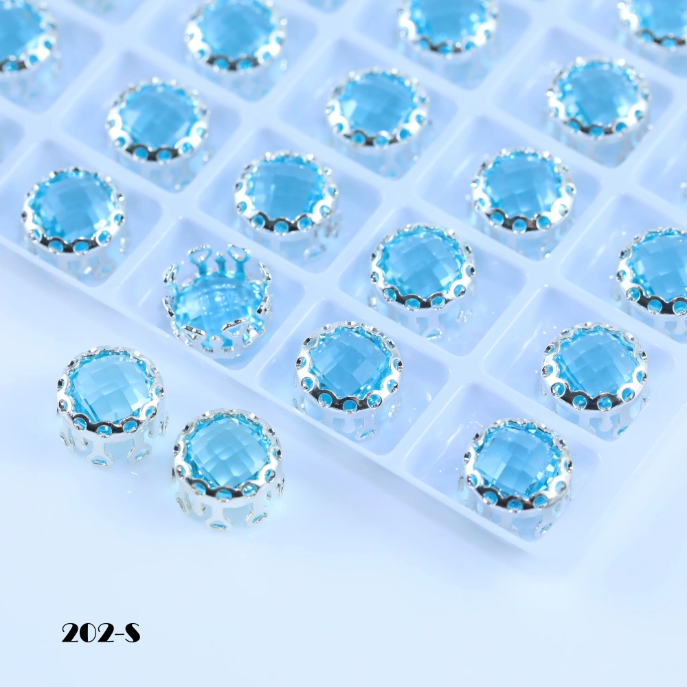 Double Mesh Prong Crystal Shiny Round Bird Nest Claw Rhinestones Beads For Bags Shoes Garment DressDIY Craft Decor Accessories