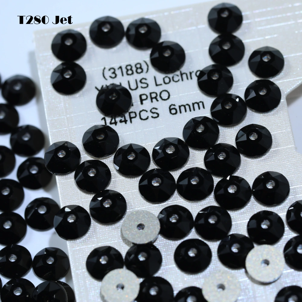 2088 XIRIUS Lochrose not Hotfix Rhinestones 1440Pcs Glass Crystal Normal Color Sewing Shiny Sew-on Stone Cloth DIY Wedding Dress