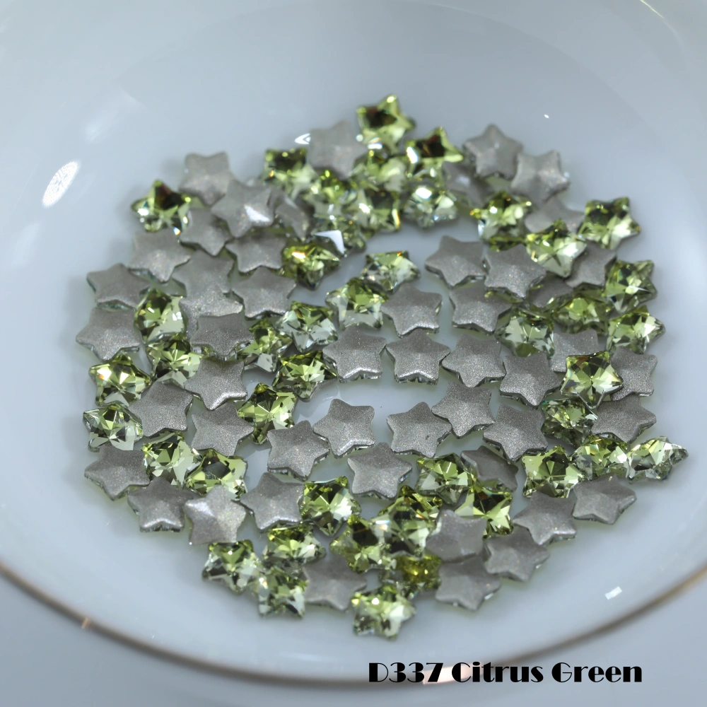 Shiny Crystal Stone Star Flat Back Bevel Edge Plus Rhinestones For Nail Art Bag Wedding Dress DIY Accessories Handcraft Supplies