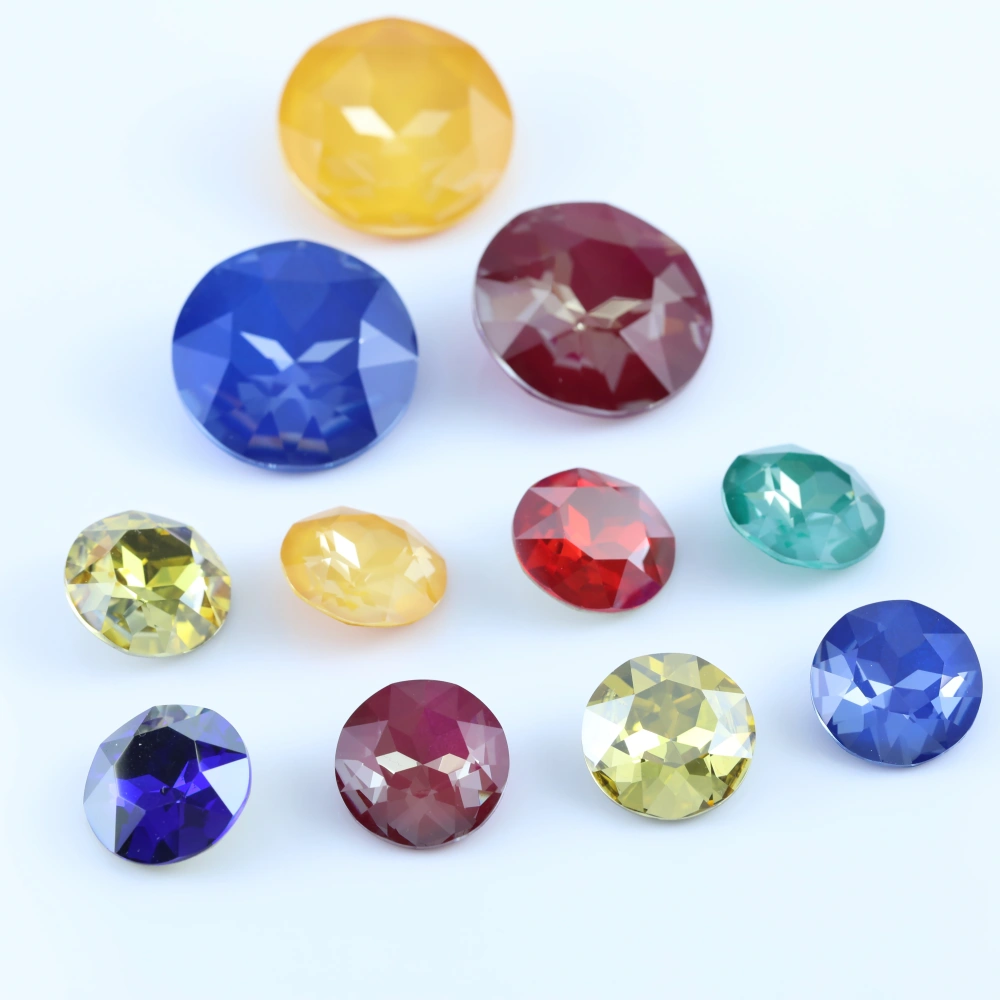Royal Gem Series Sparkling Crystal stone Flower Pointed Back Sew On Rhinestones DIY Accessories For Bags Shoes Wedding Dress