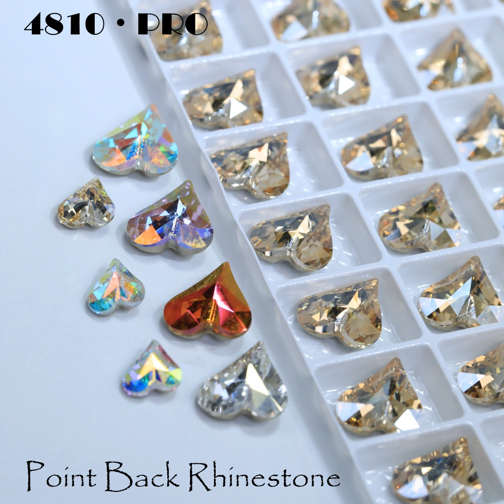 Sparkling Crystal Pro Series 4810 Sweet Heart Point Back Rhinestones Fancy For Bags Shoes Wedding Dress DIY Handmade Supplies