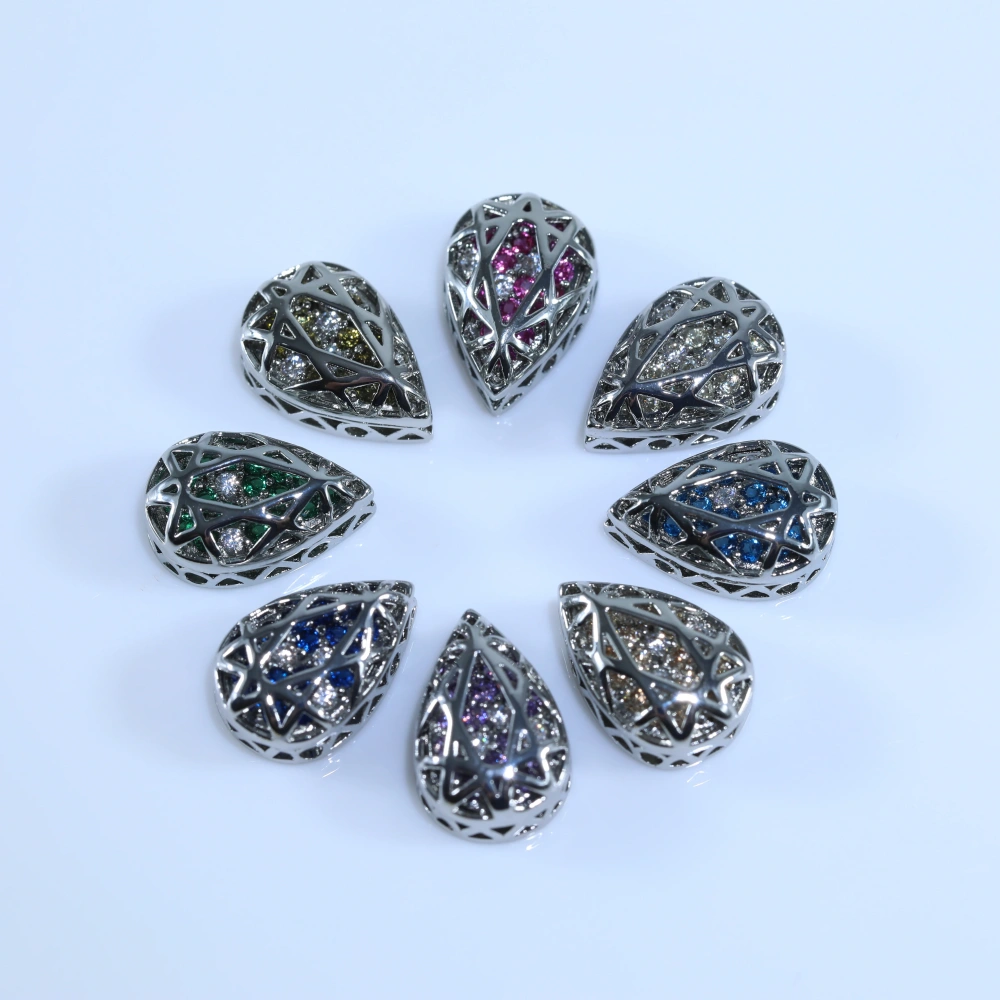 Drop Shaped Claw Rhinestones Drill Cube Series Sparkling Crystal For DIY Bags Shoes Wedding Dress Garmen Handmade Craft Supplies