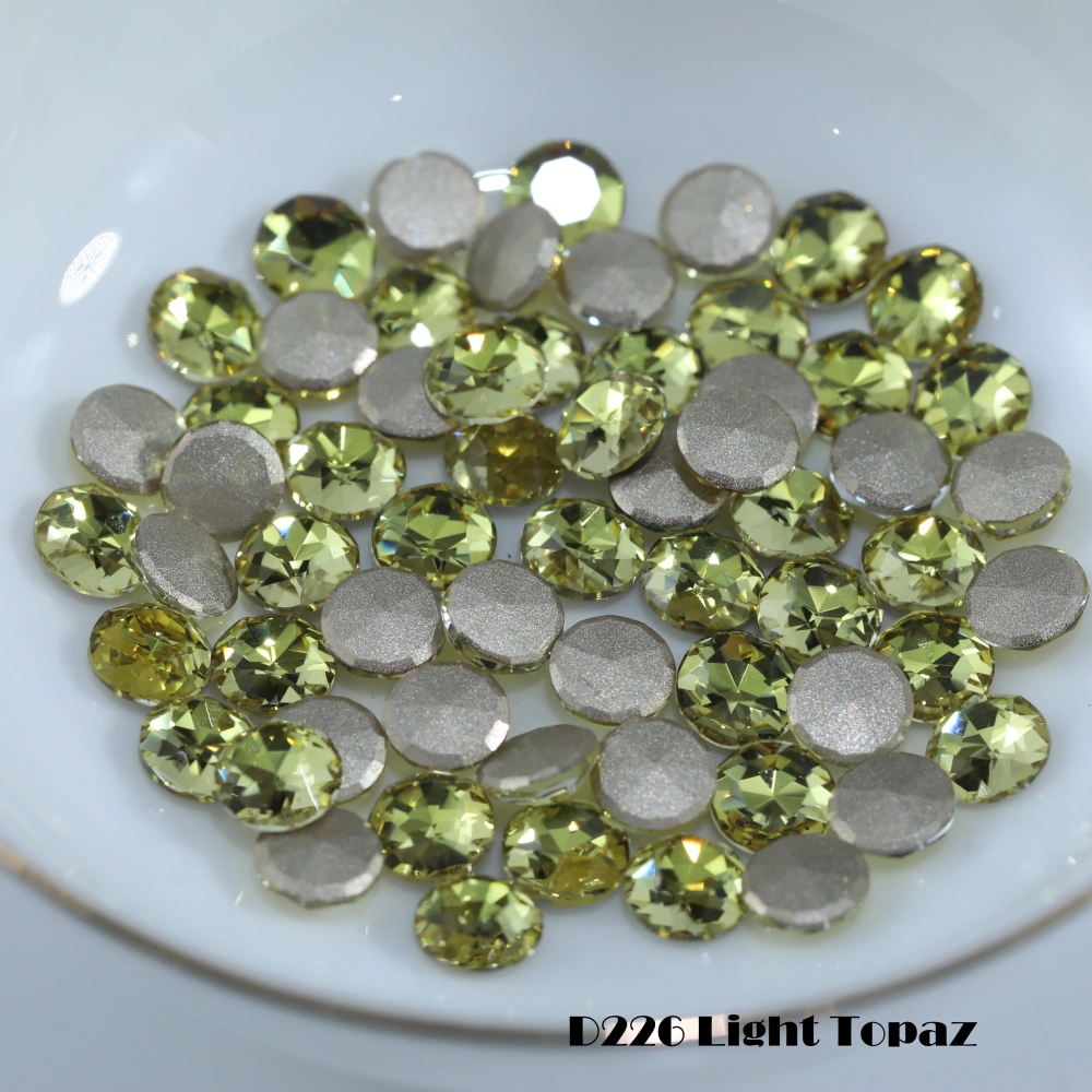 Round Flat Back Bevel Edge Plus Rhinestone Sparkling Crystal DIY Accessories Handcraft Supplies For Nail Art Bags Wedding Dress